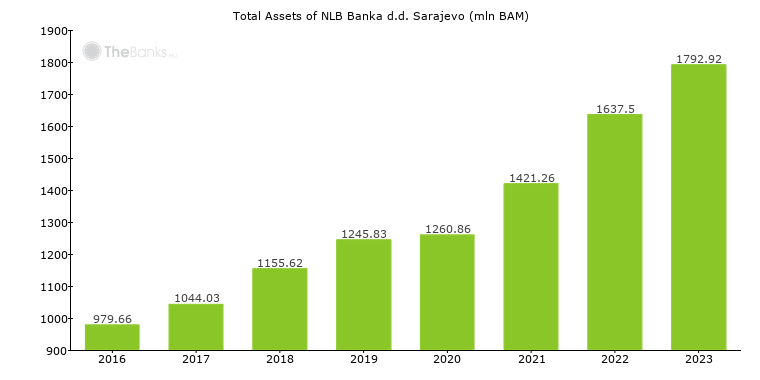 Total Assets of NLB Banka d.d. Sarajevo