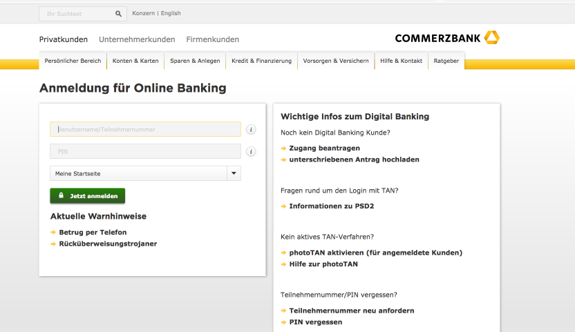 Commerzbank Ag Germany Bank Profile