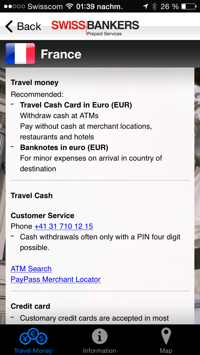 swiss bankers travel cash login